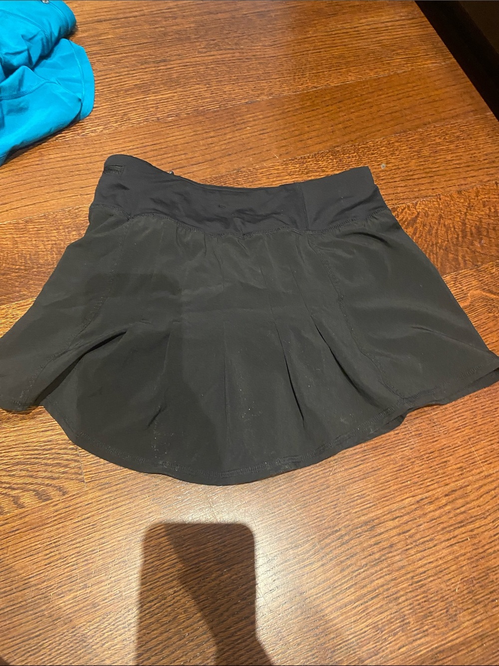 lululemon athletica Black Pleated Active Mini Skirt